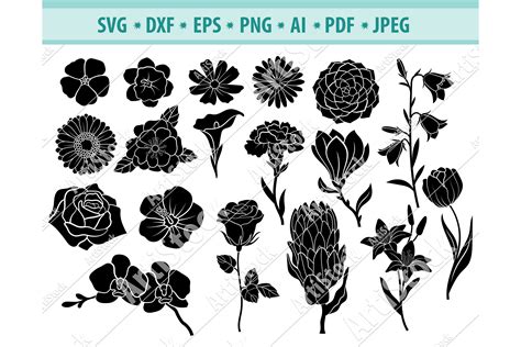 Download Floral Doodle Clipart DXF Files