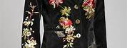 Floral Embroidered Corduroy Jackets