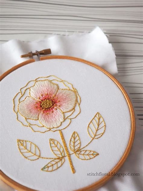 Floral Embroidery Pattern Tutorial