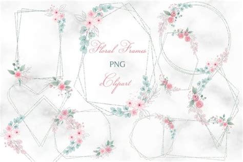 Download Floral Frame Clipart, Greenery Frame Files DXF Files