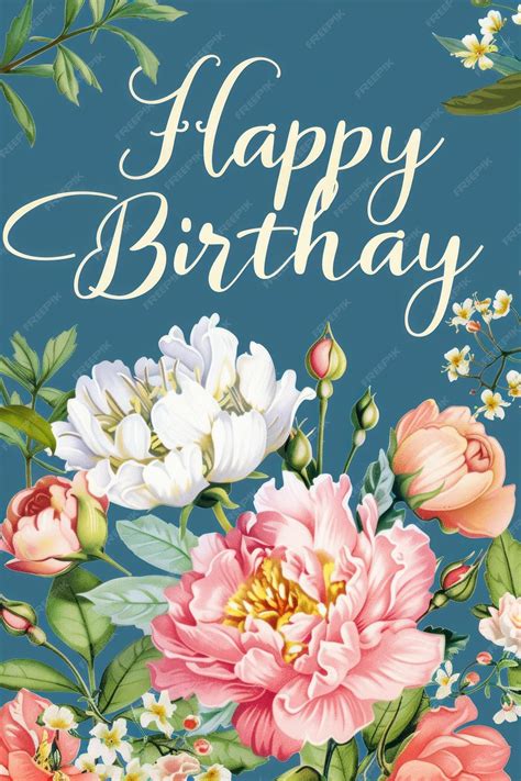 Download Floral Happy Birthday Card Cut Files