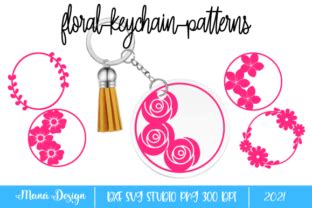 Download Floral Keychain Patterns SVG Cameo