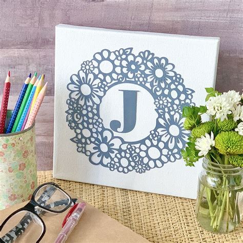 Download Floral Monogram For Cricut