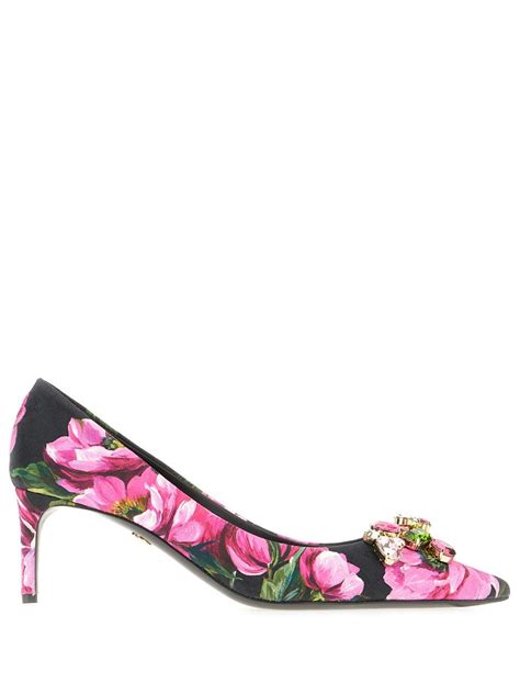 Floral Print Pumps