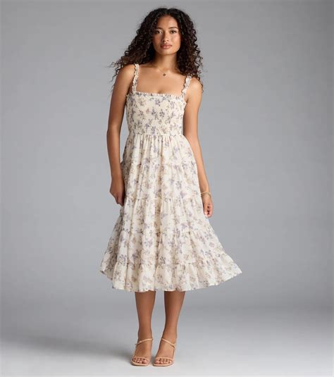 Floral Ruffle Dresses