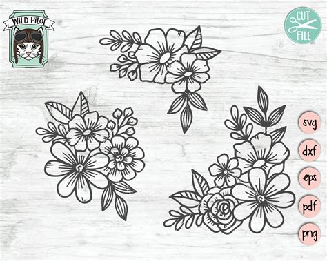 46+ Floral SVG File, Free Floral Designs SVG Cut File. Floral Border SVG File, Flower Border SVG, Floral Swag SVG By