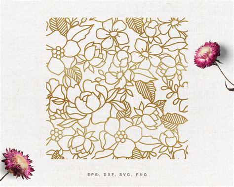 97+ Floral SVG Pattern, Flower Pattern SVG File Free Download. SVG Pattern Flower 3axis