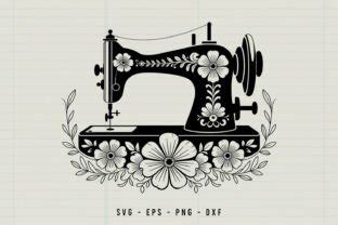 Download Floral Sewing Machine Svg Cut File Cut Images