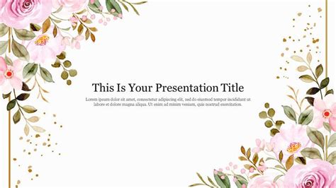 Floral Slide Template
