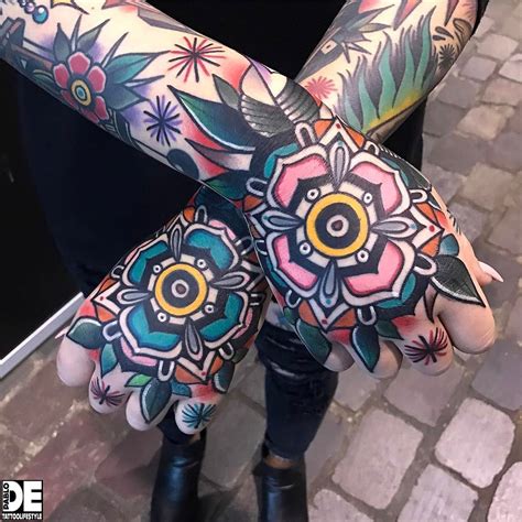 Floral Tattoo On Hand