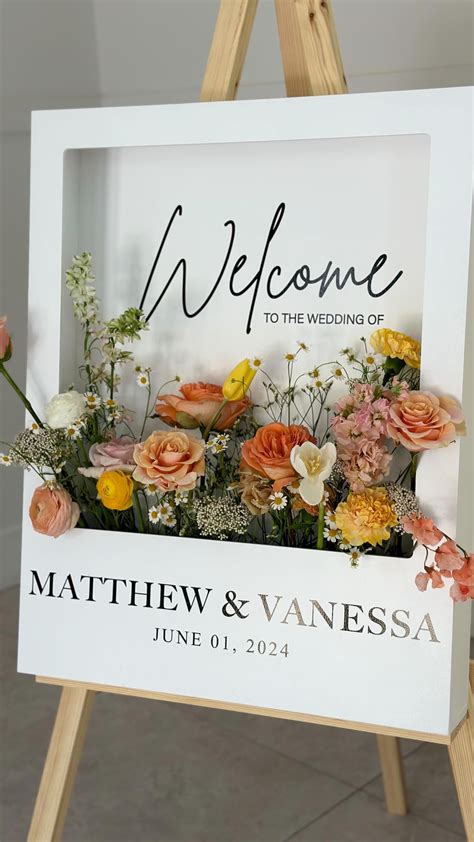 Download Floral Wedding Sign For Crafts