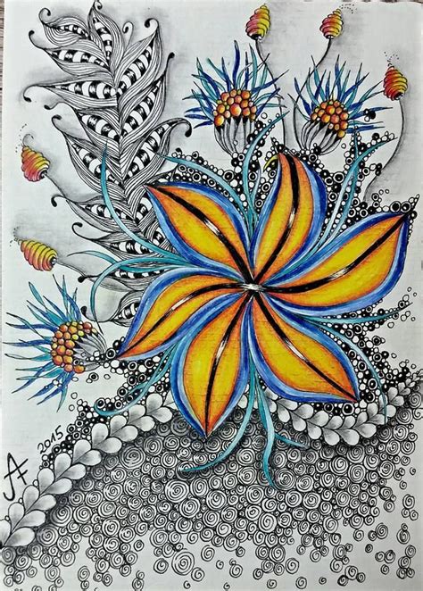 Floral Zentangle Patterns