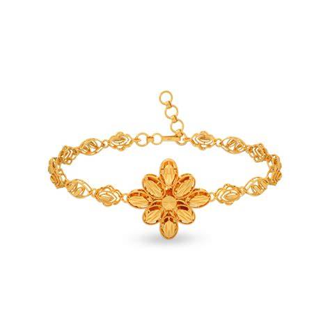 Floral gold bracelet patterns