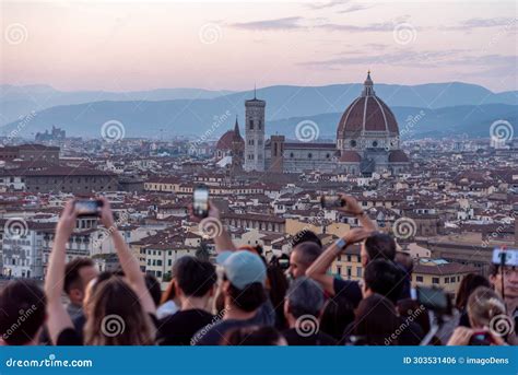 Florence Italy Crowd