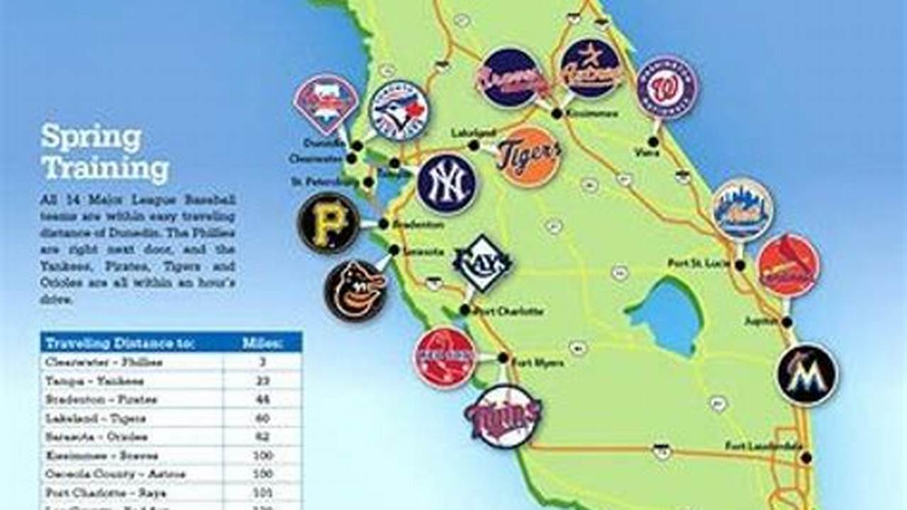 Florida Spring Training Map 2024