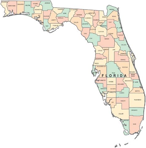 Florida County Map Pdf