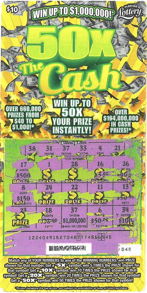 Florida Lottery Cash 3 Calendar