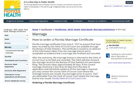 Discover Vital Information with Florida Marriage Records Public Access
