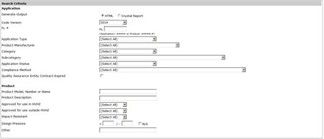 Florida Product Approval Search