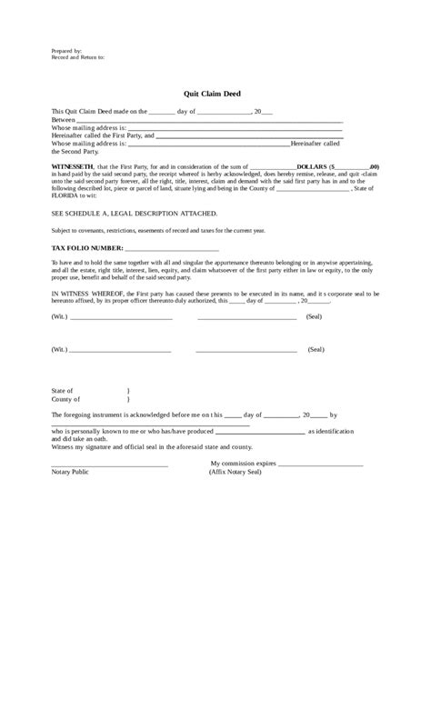 Florida Quitclaim Deed From Individual To Two Individuals In Joint