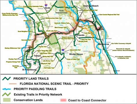Florida National Scenic Trail Home Rails To Trails Florida Map
