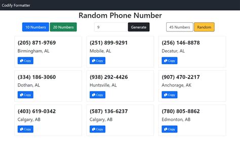 Florida Random Phone Number