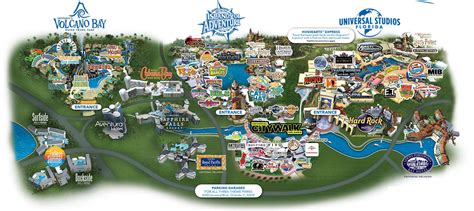 Seaworld Orlando Theme Park Map Orlando Fl • Mappery Aquariums