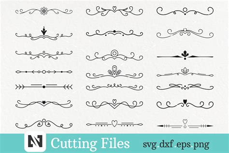 Download Flourish Text Divider Bundle Creativefabrica For Crafts
