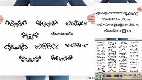 Download Flourish Text Divider Bundle Cut Files