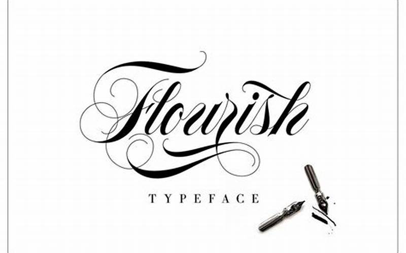 Flourished Script Font Logo