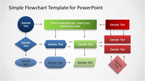 Flow Charts 1 PowerPoint Template Presentation Templates on Creative