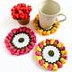 Flower Pot Coaster Crochet Pattern Free