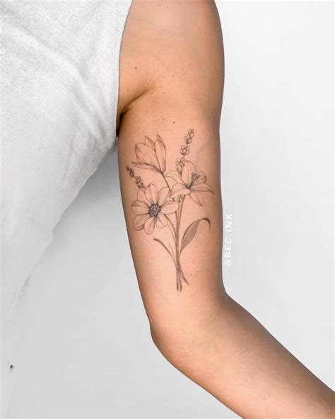 Tropical flower tattoo Tropical flower tattoos, Flower