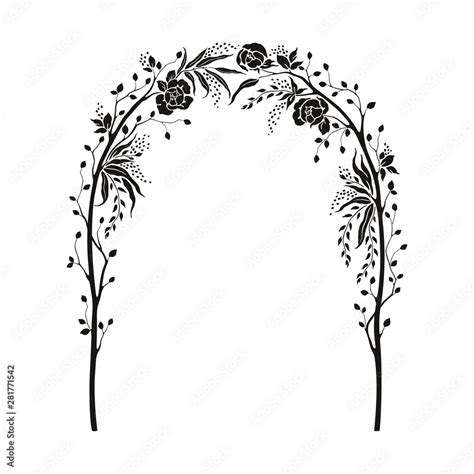 85+ Flower Arch SVG, SVG Wreath Floral Frames Decoration Invitation Elements Clipart Collection Cart Add. Pin On Vinyl