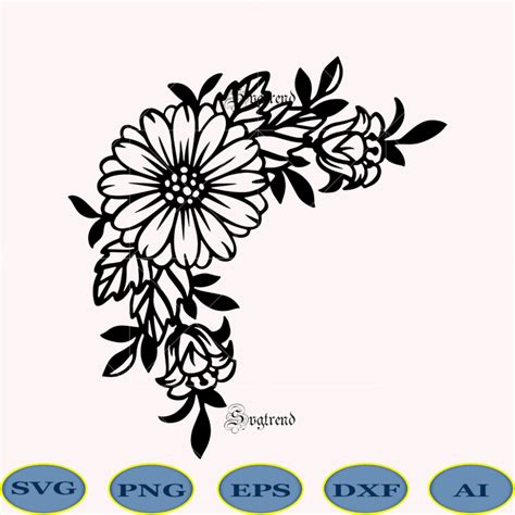 62+ Flower Border SVG Files Free, Swag Cricut Designbundles Bundles Boarders. Floral SVG Border Free