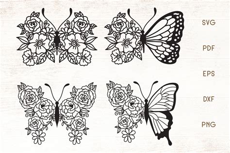 Download Flower Butterfly - Vector For Crafts