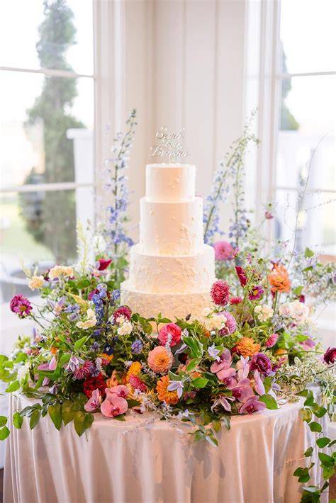 Flower Cake Template Table