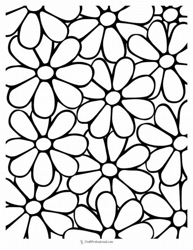 Flower Coloring Patterns