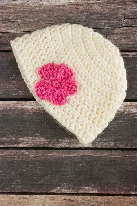 Flower Crochet Beanie