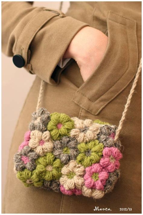 Flower Crochet Purse