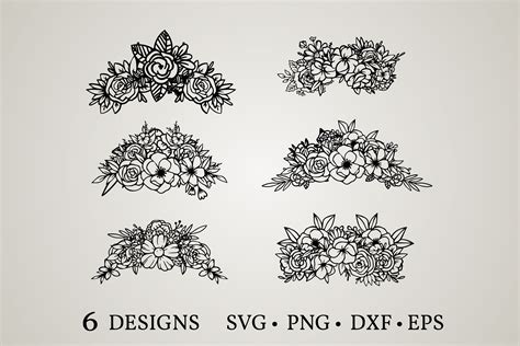 Unleash Your Inner Flower Child with Stunning Flower Crown SVG Designs - Elevate Your Crafting Game Now!