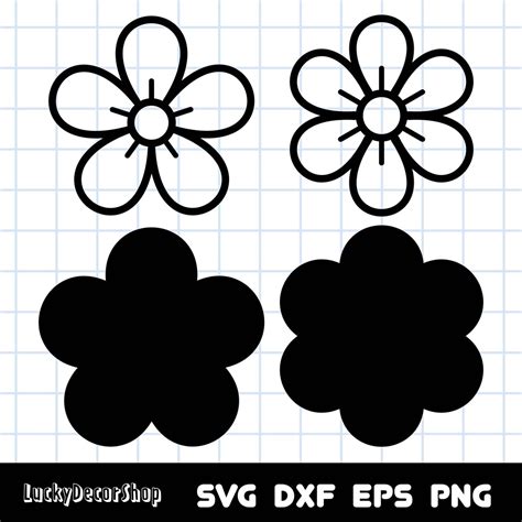 Download Flower Cut File SVG Files For Crafts