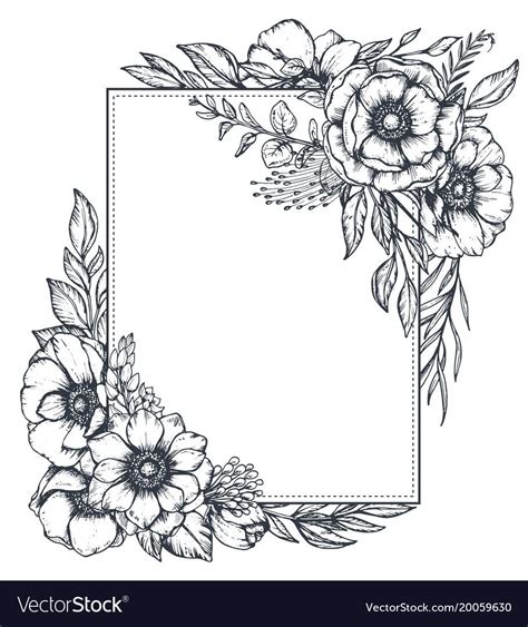Flower Drawing Frames