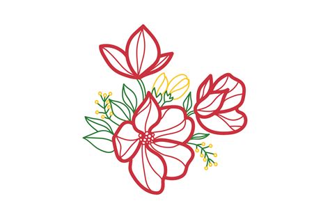 Download Flower Embellishment Outline SVG File - SVG Design Commercial Use Free PSD Mockups