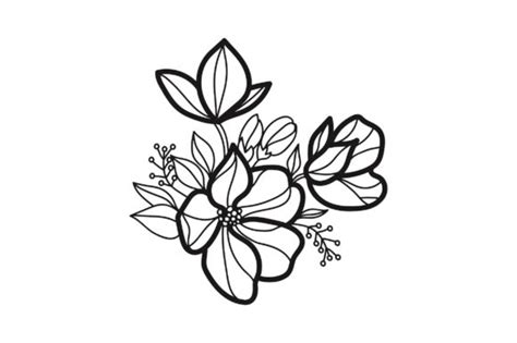Download Flower Embellishment Outline SVG File - SVG Design Cut Files