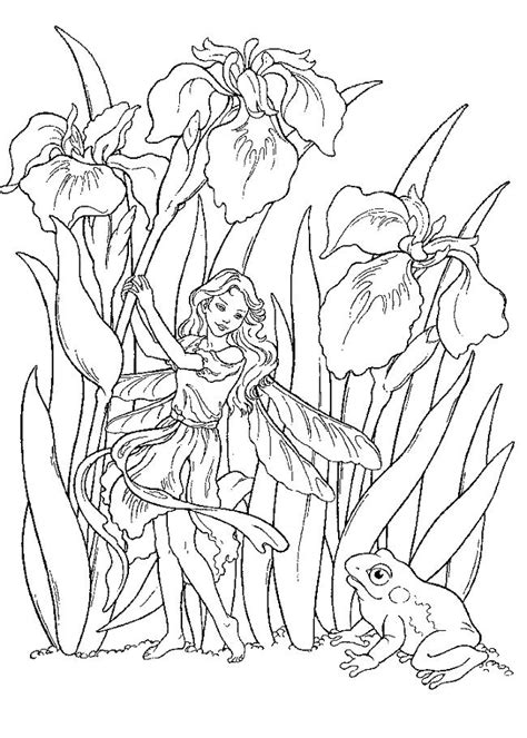 Flower Fairy Coloring Pages
