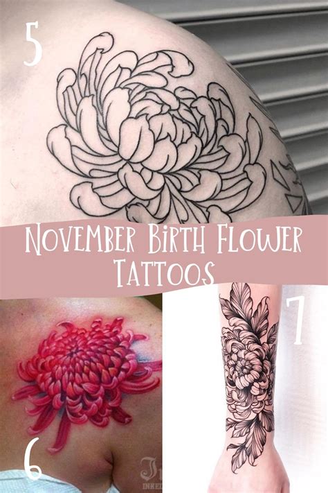 Flower For November Tattoo