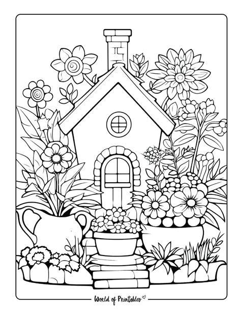 Flower Garden Coloring Page