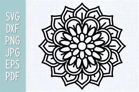 76+ Flower Mandala SVG Free, Mandala Lotus Flower SVG For Cricut. Design Free Mandala Flower SVG Files