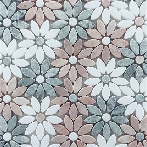 Flower Mosaic Tile